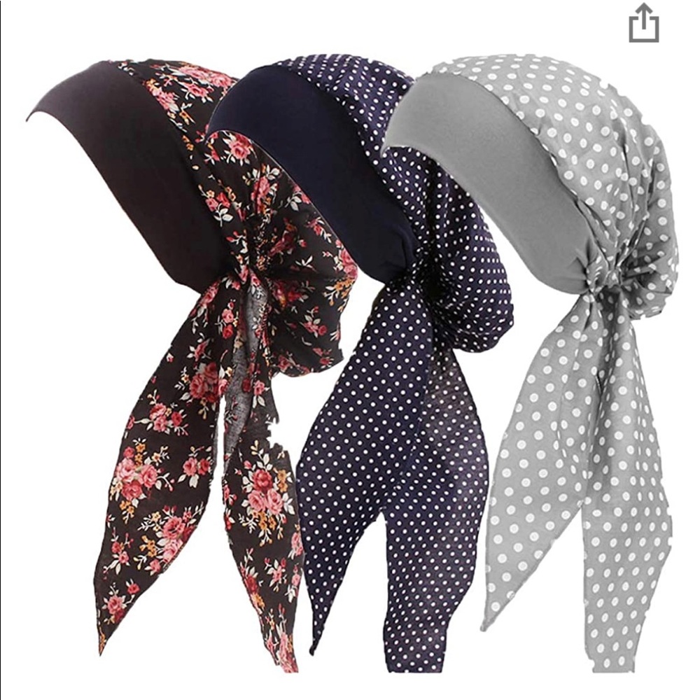 Women Elastic Wide Band Chemo Head Scarf